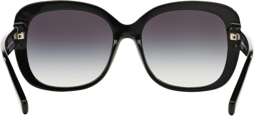 Coach HC8158 Sunglasses, Black/Grey Gradient, 58 mm