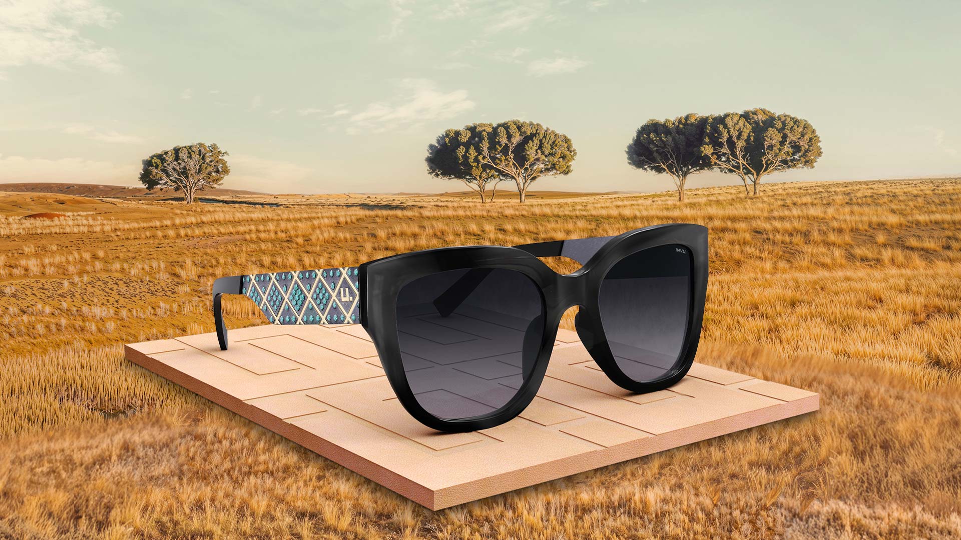 Elegant New Soft Cat Eye Sunglasses by INVU